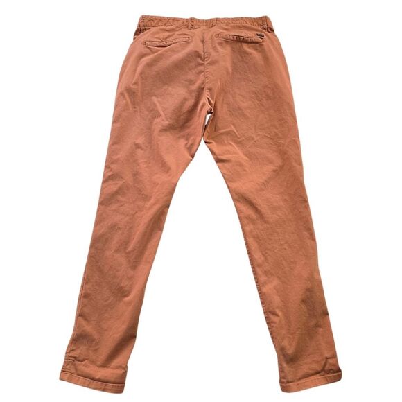 Scotch & Soda‎ Men's Warren Cotton Blend Chino Pants Orange Size 30 X 32 - Picture 2 of 9